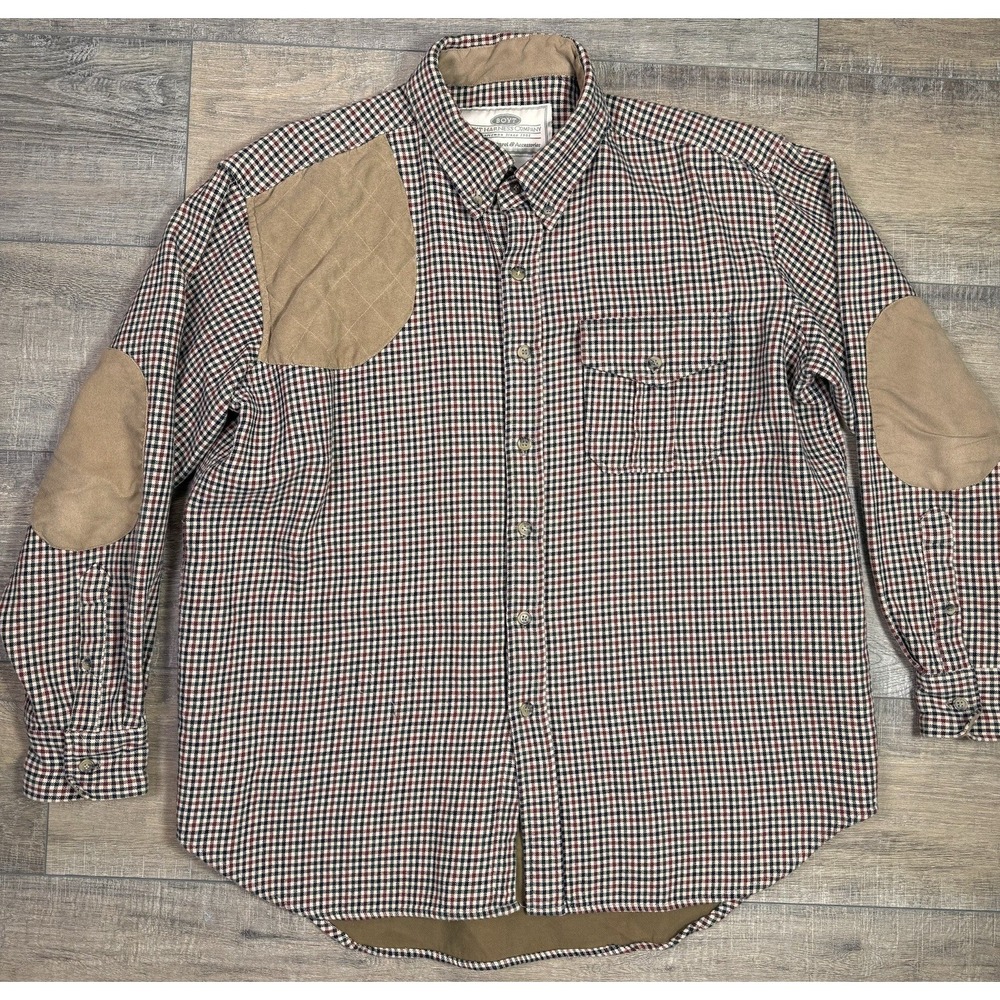 Boyt Harness Company Gingham Lined Pheasent Hunting Shooting Flannel Men's L